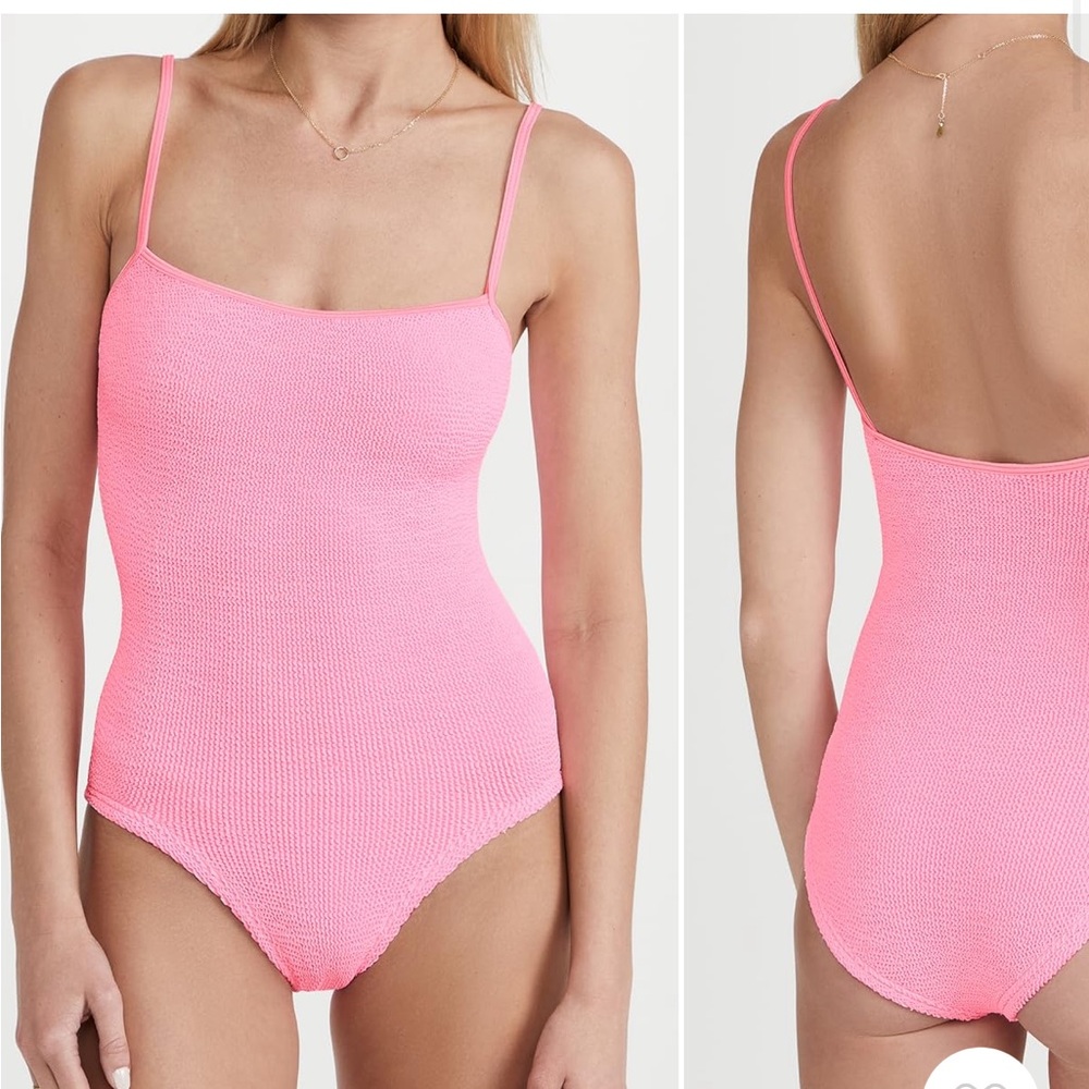 Hunza G Pamela Bubblegum One Piece Swimsuit
